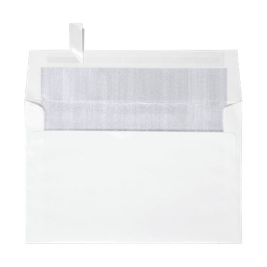 Picture of LUX Invitation Envelopes, A9, Peel & Press Closure, Silver/White, Pack Of 500