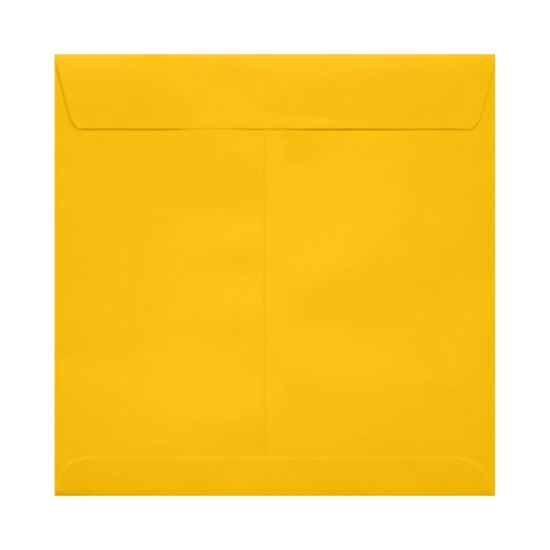 Picture of LUX Square Envelopes, 7 1/2in x 7 1/2in, Peel & Press Closure, Sunflower Yellow, Pack Of 250