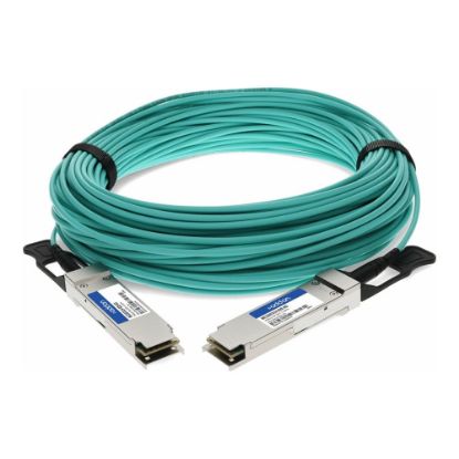 Picture of AddOn 20m Mellanox Compatible QSFP+ AOC - Network cable - QSFP+ to QSFP+ - 20 m - fiber optic - active