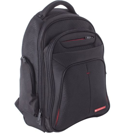 Picture of Swiss Mobility Carrying Case (Backpack) for 15.6in Notebook - Black - Bump Resistant, Scratch Resistant - Handle, Shoulder Strap - 19.5in Height x 8.5in Width x 16in Depth - 1 Each