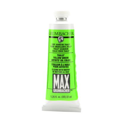 Picture of Grumbacher Max Water Miscible Oil Colors, 1.25 Oz, Thalo Yellow Green, Pack Of 2