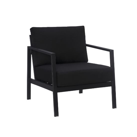 Picture of Linon Abilene Aluminum Outdoor Chair, Black/Black