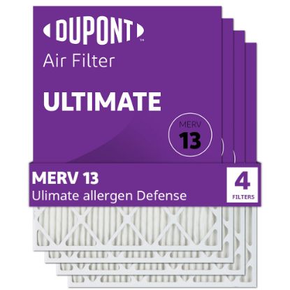 Picture of DuPont Ultimate Air Filters, 11-1/2in x 35-1/2in x 1in, Pack Of 4 Filters