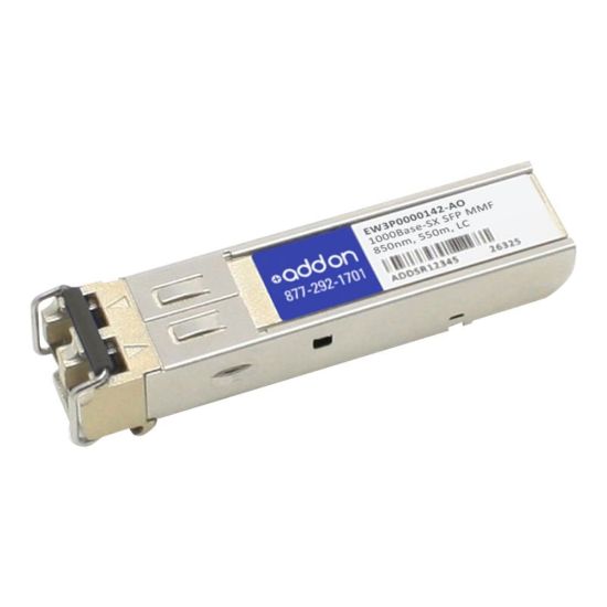 Picture of AddOn - SFP (mini-GBIC) transceiver module (equivalent to: Citrix EW3P0000142) - GigE - 1000Base-SX - LC multi-mode - up to 1800 ft - 850 nm (pack of 4) - for Citrix NetScaler