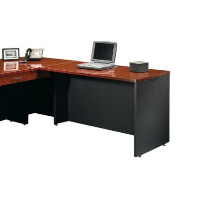 Picture of Sauder Via 48inW Desk Return, Classic Cherry/Soft Black