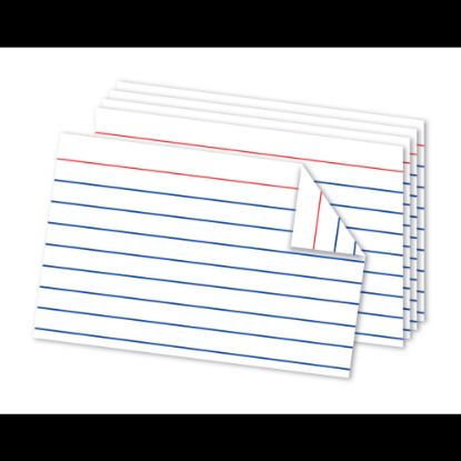 Picture of Office Depot Brand Double Sided Index Cards, 4in x 6in, White, Pack Of 100