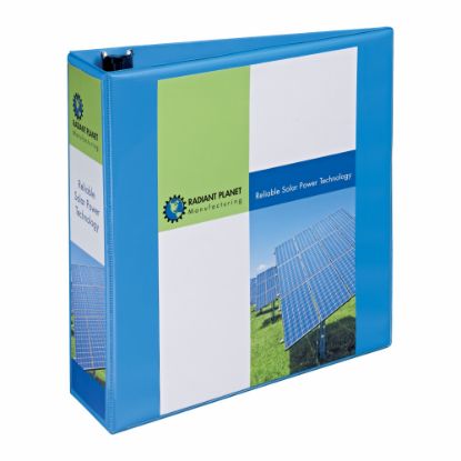 Picture of Avery Nonstick Heavy-Duty View 3-Ring Binder With EZ-Turn Rings, 3in D-Rings, 53% Recycled, Light Blue