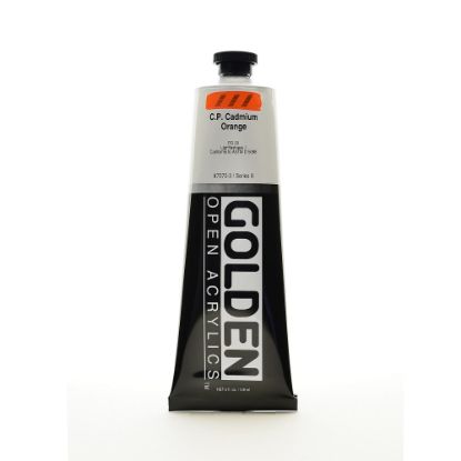 Picture of Golden OPEN Acrylic Paint, 5 Oz Tube, Cadmium Orange (CP)