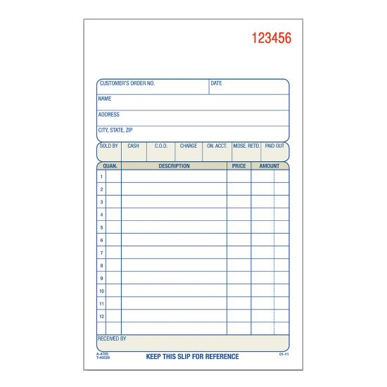 Picture of Adams Carbonless 2-Part Sales Book, 4 3/16in x 7 3/16in, Pack Of 50 Sets