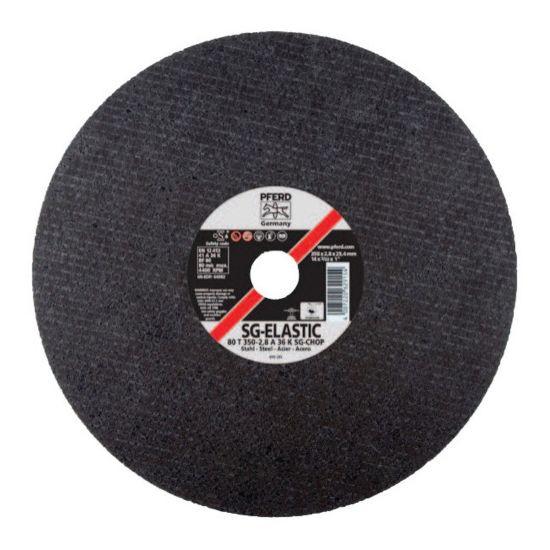 Picture of Pferd Type-1 A-SG Chop Saw Cut-Off Wheels, 14in Diameter, 3/32in Thick, Gray, Pack Of 10 Wheels