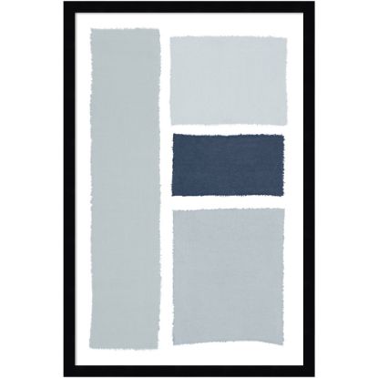 Picture of Amanti Art Painted Weaving III Gray by Piper Rhue Wood Framed Wall Art Print, 18inW x 26inH, Black