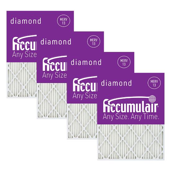 Picture of Accumulair Diamond Air Filters, 22in x 22in x 1in, Set Of 4 Filters