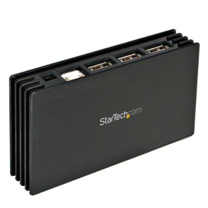 Picture of StarTech.com 7 Port USB 2.0 Hub - Hub - 7 ports - Hi-Speed USB - Turn a single USB 2.0 port into 7 external USB 2.0 ports - usb 2.0 hub - 7 port usb hub - desktop usb hub - powered usb hub - external usb hub