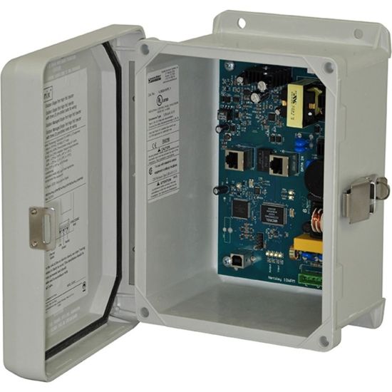 Picture of Altronix Outdoor Managed Single Port Hi-PoE Midspan Injector - 120 V AC, 230 V AC Input - 1 x 10/100/1000Base-T Input Port(s) - 1 x 10/100/1000Base-T Output Port(s) - 60 W