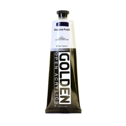 Picture of Golden OPEN Acrylic Paint, 5 Oz Tube, Dioxazine Purple