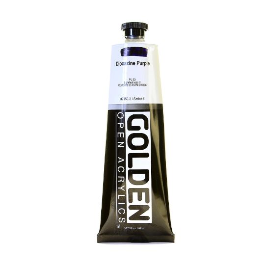 Picture of Golden OPEN Acrylic Paint, 5 Oz Tube, Dioxazine Purple