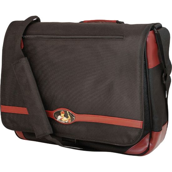 Picture of Mobile Edge Maddie Powers Messenger Bag, Black/Burgundy