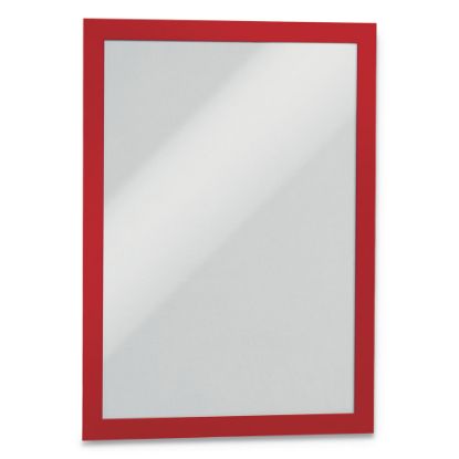 Picture of DURABLE DURAFRAME Sign Holders, 9-1/2in x 12in, Red, Set Of 2 Holders