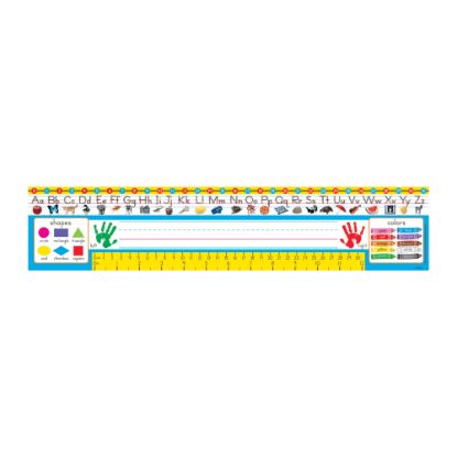 Picture of TREND Desk Toppers Reference Name Plates, Zaner-Bloser, 3 3/4in x 18in, Grades Pre-K-1, 36 Plates Per Pack, Set Of 3 Packs