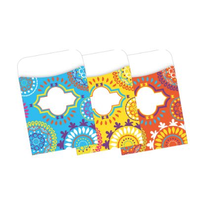 Picture of Barker Creek Peel & Stick Library Pockets, 3 1/2in x 5 1/8in, Moroccan, Pack Of 30