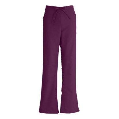 Picture of Medline ComfortEase Ladies Modern Fit Petite Cargo Scrub Pants, Medium, Wine