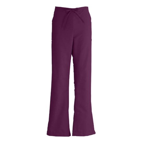 Picture of Medline ComfortEase Ladies Modern Fit Petite Cargo Scrub Pants, Medium, Wine