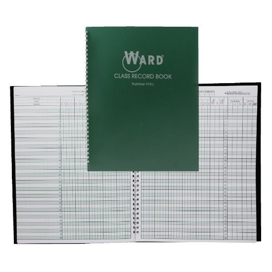 Picture of Ward 9-10 Week Class Record Books, Green, Pack Of 4