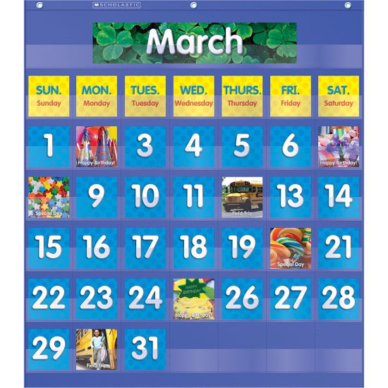 Picture of Teachers Friend Monthly Calendar Pocket Chart