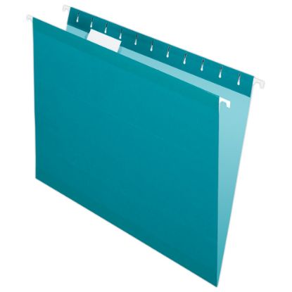 Picture of Pendaflex Premium Reinforced Color Hanging Folders, Letter Size, Teal, Pack Of 25