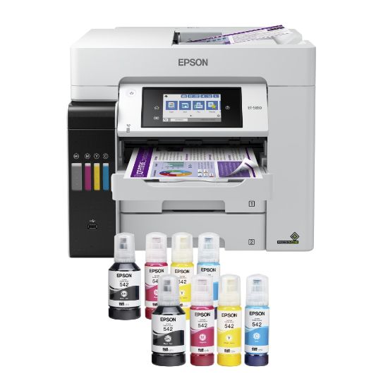 Picture of Epson EcoTank Pro ET-5850 SuperTank Wireless Inkjet All-In-One Color Printer