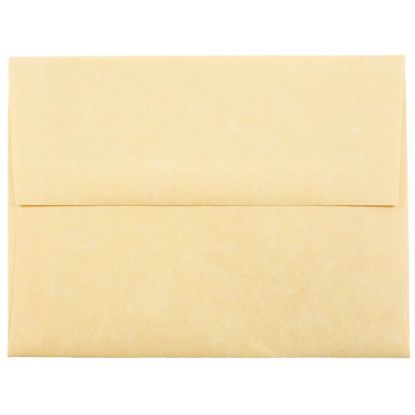 Picture of JAM Paper Booklet Invitation Envelopes, A2, Gummed Seal, 30% Recycled, Antique Gold, Pack Of 25