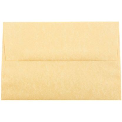 Picture of JAM Paper Booklet Invitation Envelopes, A8, Gummed Seal, 30% Recycled, Antique Gold, Pack Of 25