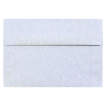 Picture of JAM Paper Booklet Invitation Envelopes, A8, Gummed Seal, 30% Recycled, Light Blue, Pack Of 25