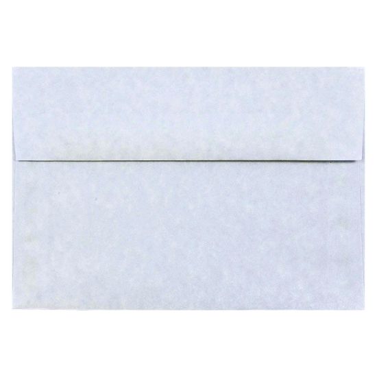 Picture of JAM Paper Booklet Invitation Envelopes, A8, Gummed Seal, 30% Recycled, Light Blue, Pack Of 25