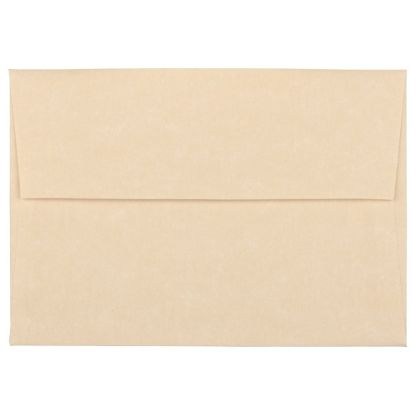 Picture of JAM Paper Booklet Envelopes, #4 Bar (A1), Gummed Seal, 30% Recycled, Brown, Pack Of 25