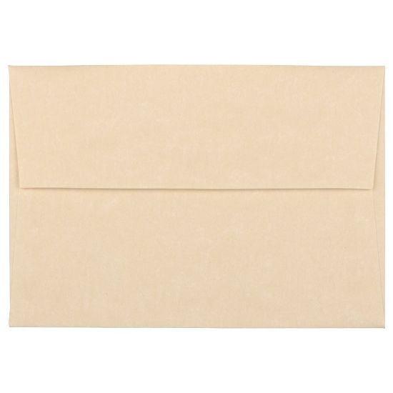 Picture of JAM Paper Booklet Envelopes, #4 Bar (A1), Gummed Seal, 30% Recycled, Brown, Pack Of 25