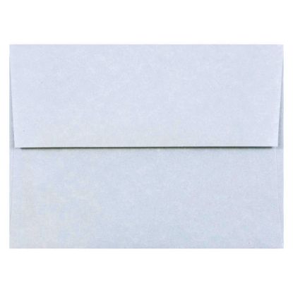 Picture of JAM Paper Booklet Invitation Envelopes, A2, Gummed Seal, 30% Recycled, Light Blue, Pack Of 25