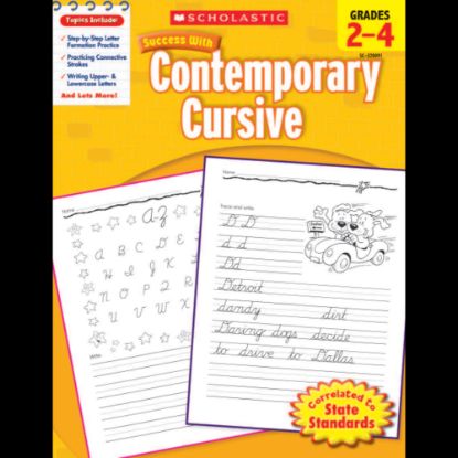 Picture of Scholastic Success With: Contemporary Cursive Workbook, Grades 2-4