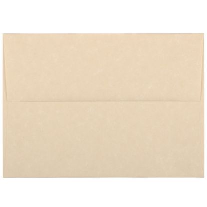 Picture of JAM Paper Parchment Booklet Invitation Envelopes, A6, Gummed Seal, 30% Recycled, Brown, Pack Of 25