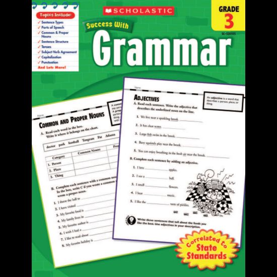 Picture of Scholastic Success With: Grammar Workbook, Grade 3