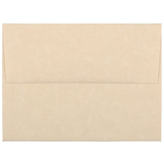 Picture of JAM Paper Booklet Invitation Envelopes, A2, Gummed Seal, 30% Recycled, Brown, Pack Of 25