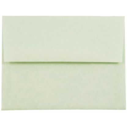 Picture of JAM Paper Booklet Invitation Envelopes, A2, Gummed Seal, 30% Recycled, Green, Pack Of 25