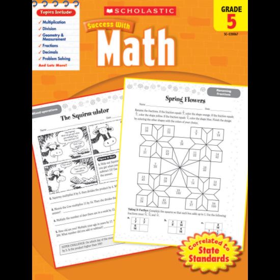 Picture of Scholastic Success With: Math Workbook, Grade 5