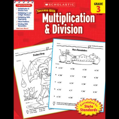 Picture of Scholastic Success With: Multiplication & Division Workbook, Grade 3