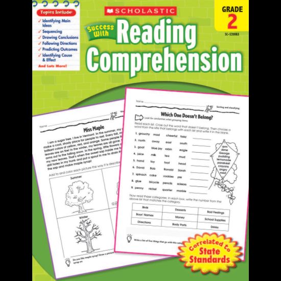 Picture of Scholastic Success With: Reading Comprehension Workbook, Grade 2