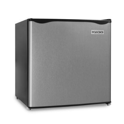 Picture of Igloo 1.6 Cu Ft Refrigerator With Freezer, Stainless Steel