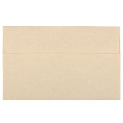 Picture of JAM Paper Parchment Booklet Invitation Envelopes, A10, Gummed Seal, 30% Recycled, Brown, Pack Of 25