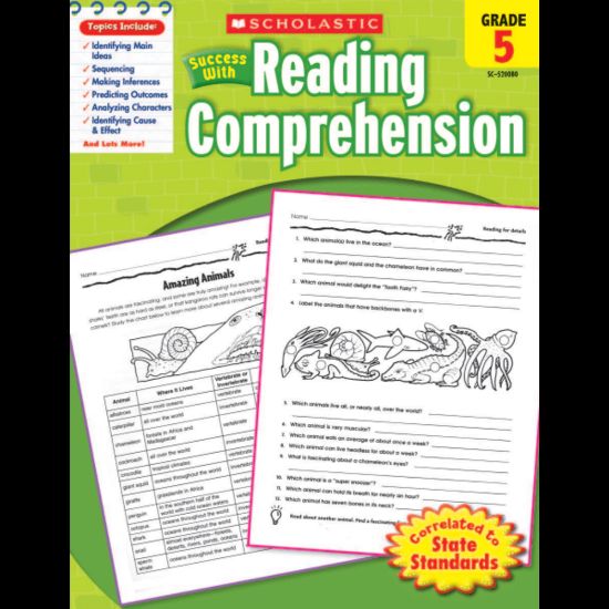 Picture of Scholastic Success With: Reading Comprehension Workbook, Grade 5