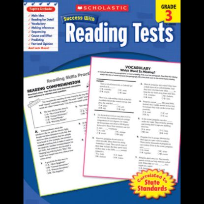 Picture of Scholastic Success With: Reading Tests Workbook, Grade 3