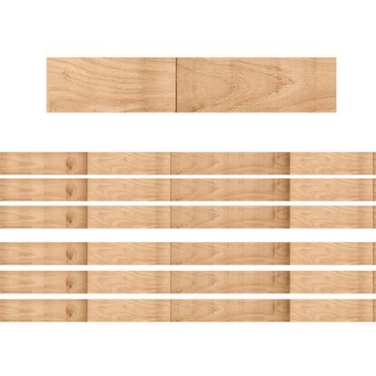 Picture of Eureka School Deco Trim, A Close-Knit Class Wooden Floor Board, 37' Per Pack, Set Of 6 Packs